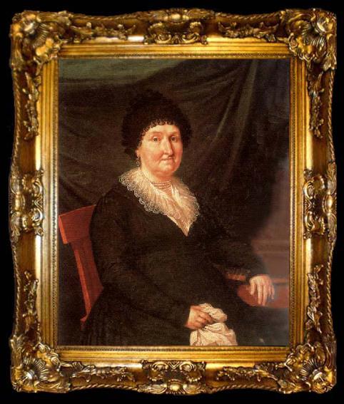 framed  unknow artist Portrait of the Wife of a Nobleman, ta009-2